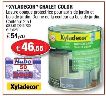 Promoties Xyladecor chalet - Xyladecor - Geldig van 19/06/2013 tot 30/06/2013 bij Hubo