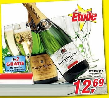 Promoties Champagne veuve pelletier brut - Champagne - Geldig van 19/06/2013 tot 29/06/2013 bij Makro