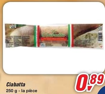 Promotions Ciabatta - La Ciabatta - Valide de 19/06/2013 à 29/06/2013 chez Makro