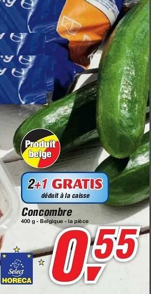 Promotions Concombre - Produit maison - Makro - Valide de 19/06/2013 à 29/06/2013 chez Makro