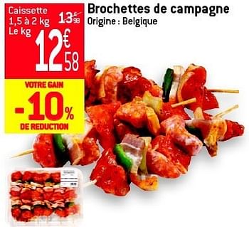Promotions Brochettes de campagne - Produit maison - Match - Valide de 19/06/2013 à 25/06/2013 chez Match Food & More