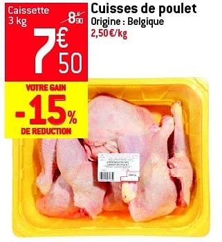 Promotions Cuisses de poulet - Produit maison - Match - Valide de 19/06/2013 à 25/06/2013 chez Match Food & More