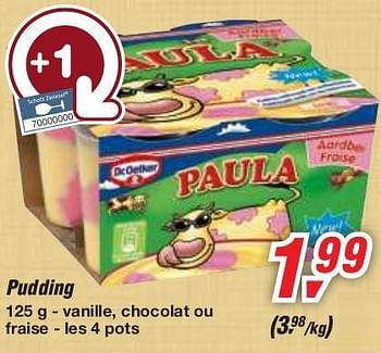 Promotions Pudding - Dr. Oetker - Valide de 19/06/2013 à 29/06/2013 chez Makro