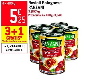 Promotions Ravioli bolognese panzani - Panzani - Valide de 19/06/2013 à 25/06/2013 chez Match Food & More