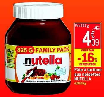 Promoties Pâte à tartiner aux noisettes nutella - Nutella - Geldig van 19/06/2013 tot 25/06/2013 bij Match Food & More