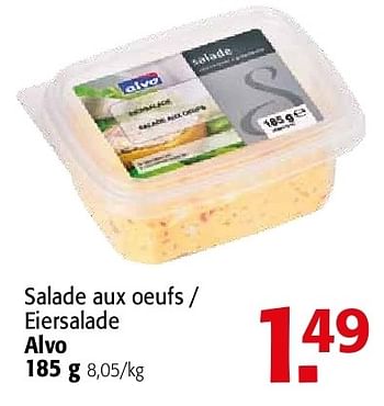 Promotions Salade aux oeufs alvo - Alvo - Valide de 19/06/2013 à 02/07/2013 chez Alvo