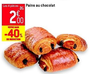 Promotions Pains au chocolat - Produit maison - Match - Valide de 19/06/2013 à 25/06/2013 chez Match