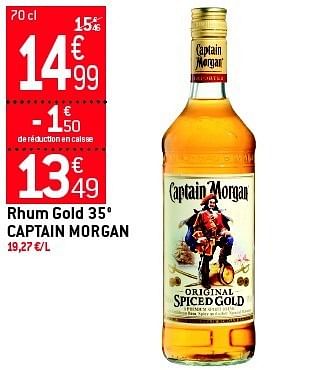 Promoties Rhum gold 35° captain morgan - Captain Morgan - Geldig van 19/06/2013 tot 25/06/2013 bij Match