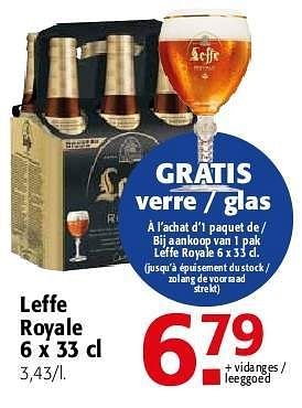 Promoties Leffe royale - Leffe - Geldig van 19/06/2013 tot 02/07/2013 bij Alvo