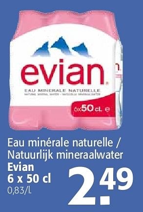 Promotions Eau minérale naturelle evian - Evian - Valide de 19/06/2013 à 02/07/2013 chez Alvo