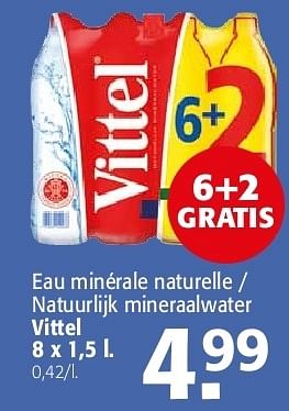 Promotions Eau minérale naturelle vittel - Vittel - Valide de 19/06/2013 à 02/07/2013 chez Alvo