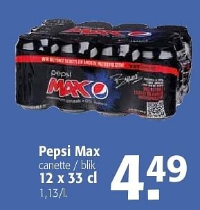 Promotions Pepsi max - Pepsi - Valide de 19/06/2013 à 02/07/2013 chez Alvo