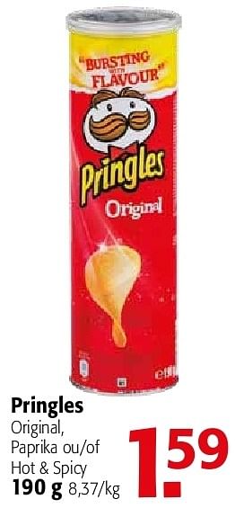 Promotions Pringles original - Pringles - Valide de 19/06/2013 à 02/07/2013 chez Alvo