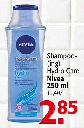 Promoties Shampooing hydro care nivea - Nivea - Geldig van 19/06/2013 tot 02/07/2013 bij Alvo