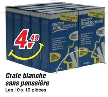 Promotions Craie blanche sans poussière - Produit maison - Makro - Valide de 19/06/2013 à 29/06/2013 chez Makro