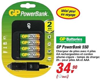 Promotions Gp powerbank 550 - GP - Valide de 19/06/2013 à 29/06/2013 chez Makro