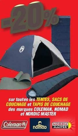 Promotions Tentes, sacs de couchage et tapis de couchage - Nomad - Valide de 19/06/2013 à 29/06/2013 chez Makro