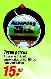 Promotions Tuyau poreux - Alfapore - Valide de 19/06/2013 à 29/06/2013 chez Makro
