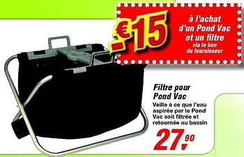 Promoties Filtre pour pond vac - Hozelock - Geldig van 19/06/2013 tot 29/06/2013 bij Makro
