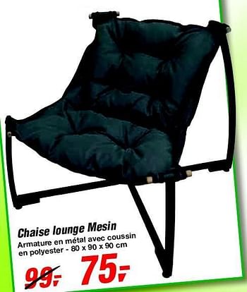 Promotions Chaise lounge mesin - Tarrington House - Valide de 19/06/2013 à 29/06/2013 chez Makro