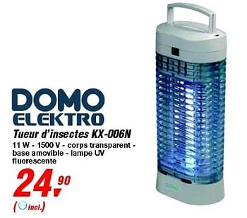 Promoties Domo elektro tueur d`insectes kx-006n - Domo elektro - Geldig van 19/06/2013 tot 29/06/2013 bij Makro