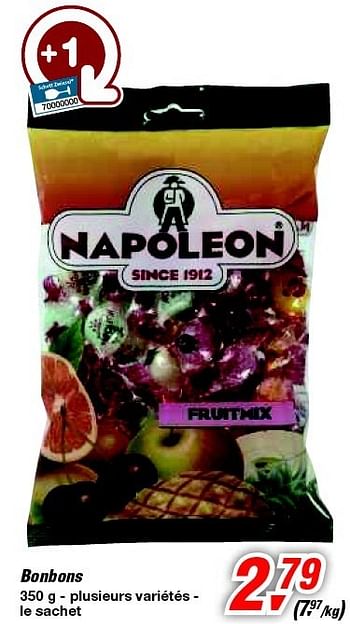 Promotions Bonbons - Napoleon - Valide de 19/06/2013 à 29/06/2013 chez Makro