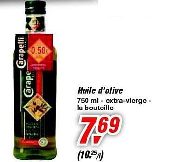 Promotions Huile d`olive - Carapelli - Valide de 19/06/2013 à 29/06/2013 chez Makro