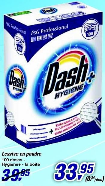 Promotions Lessive en poudre - Dash - Valide de 19/06/2013 à 29/06/2013 chez Makro