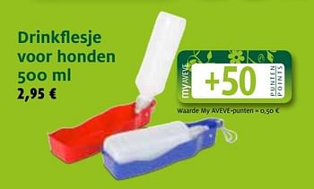 Promoties Drinkflesje voor honden - Huismerk - Aveve - Geldig van 19/06/2013 tot 29/06/2013 bij Aveve