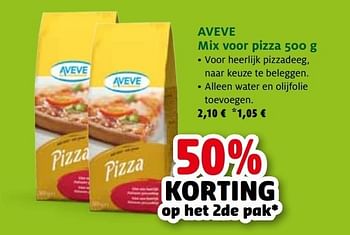 Promotions Aveve mix voor pizza - Produit maison - Aveve - Valide de 19/06/2013 à 29/06/2013 chez Aveve