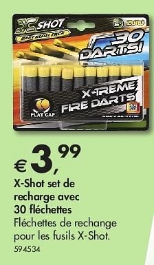 Promotions X-shot set de recharge avec 30 fléchettes - X-Shot - Valide de 20/06/2013 à 13/07/2013 chez Dreamland