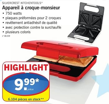 SILVERCREST® KITCHEN TOOLS Appareil à croque-monsieur …