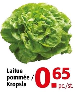 Promoties Laitue pommée - Huismerk - Alvo - Geldig van 26/06/2013 tot 02/07/2013 bij Alvo