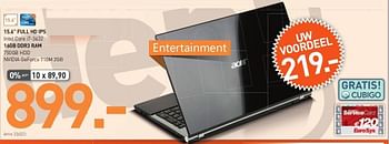 Promoties Acer 15.6 multimedia laptop - Acer - Geldig van 26/06/2013 tot 20/07/2013 bij Auva