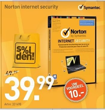 Promoties Norton internet security - Symantec - Geldig van 26/06/2013 tot 20/07/2013 bij Auva