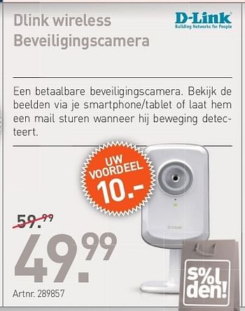 Promoties Dlink wireless beveiligingscamera - D-Link - Geldig van 26/06/2013 tot 20/07/2013 bij Auva