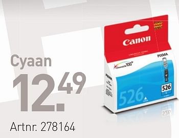 Promoties Cyaan - Canon - Geldig van 26/06/2013 tot 20/07/2013 bij Auva