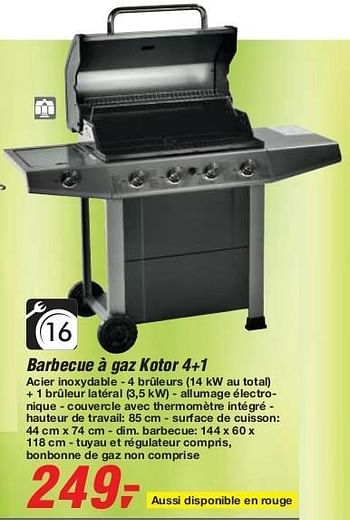 Barbecue a gas kotor tarrington house