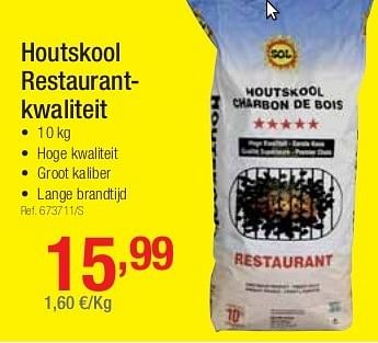 Promotions Houtskool restaurantkwaliteit - Sol - Valide de 01/07/2013 à 27/07/2013 chez Group Meno