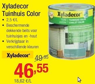 Promoties Xyladecor tuinhuis color - Xyladecor - Geldig van 01/07/2013 tot 27/07/2013 bij Group Meno