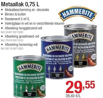 Promoties Metaallak - Hammerite - Geldig van 01/07/2013 tot 27/07/2013 bij Group Meno