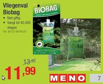 Promotions Vliegenval biobag - Biobag - Valide de 01/07/2013 à 27/07/2013 chez Group Meno