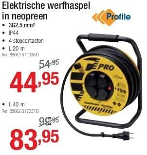 Promoties Elektrische werfhaspel in neopreen - Profile - Geldig van 01/07/2013 tot 27/07/2013 bij Group Meno