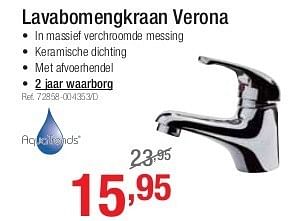 Promoties Lavabomengkraan verona - AquaTrends - Geldig van 01/07/2013 tot 27/07/2013 bij Group Meno