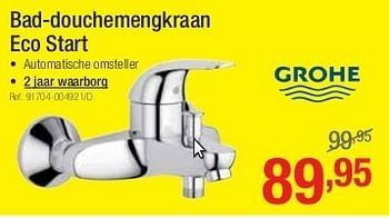 Promoties Bad-douchemengkraan eco start - Grohe - Geldig van 01/07/2013 tot 27/07/2013 bij Group Meno