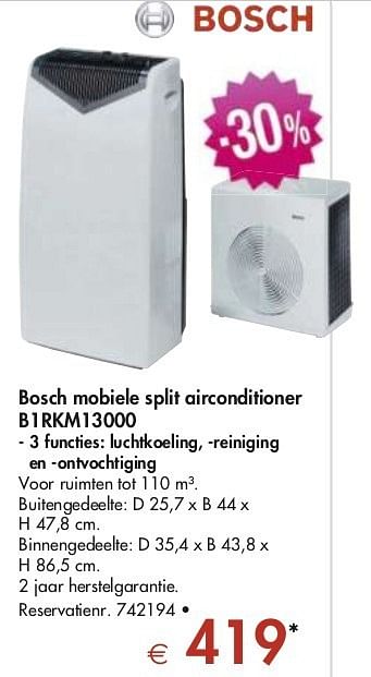 Bosch Bosch split airconditioner - Promotie bij ColliShop