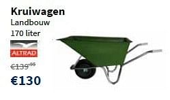 Promoties Kruiwagen landbouw - Altrad - Geldig van 01/07/2013 tot 31/07/2013 bij Cevo Market