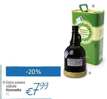 Promoties Extra zuivere olijfolie koroneiko - Koroneiko - Geldig van 04/07/2013 tot 10/07/2013 bij Delhaize