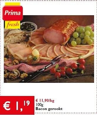 Promoties Bacon gerookt - Huismerk - Prima - Geldig van 04/07/2013 tot 16/07/2013 bij Prima