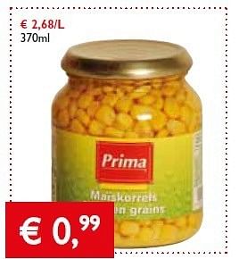 Promoties Prima maiskorrels - Huismerk - Prima - Geldig van 04/07/2013 tot 16/07/2013 bij Prima